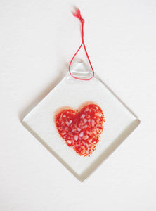 Glass Love Heart H10