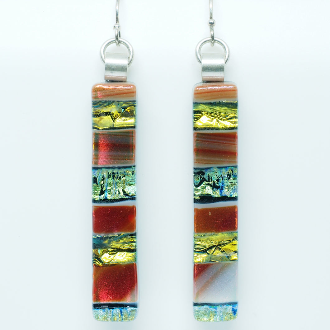 Dichroic Glass Earrings JS25 ONLINE SPECIAL PRICE