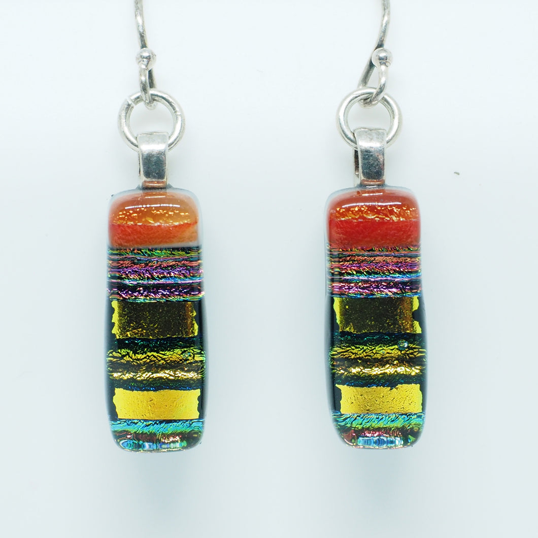 Dichroic Glass Earrings JS3 ONLINE SPECIAL PRICE