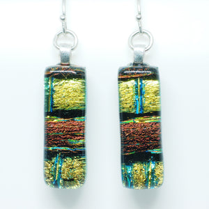 Dichroic Glass Earrings JS5 ONLINE SPECIAL PRICE