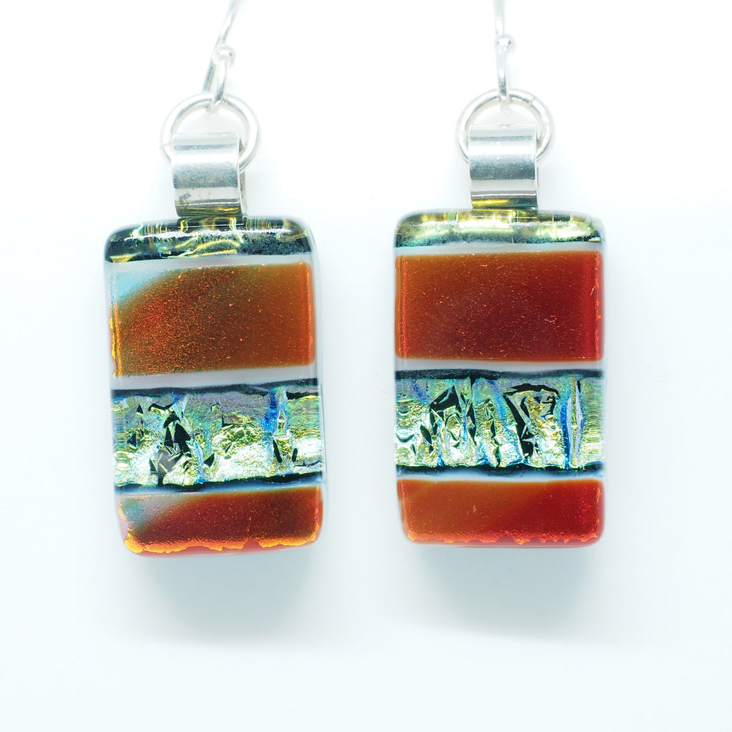 Dichroic Glass Earrings JS6 ONLINE SPECIAL PRICE